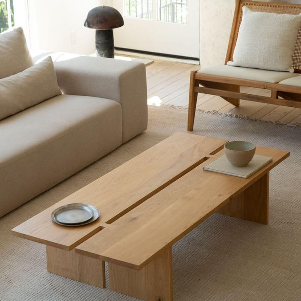 Thiết kế phòng khách đẹp đơn giản với nội thất gỗ tự nhiên