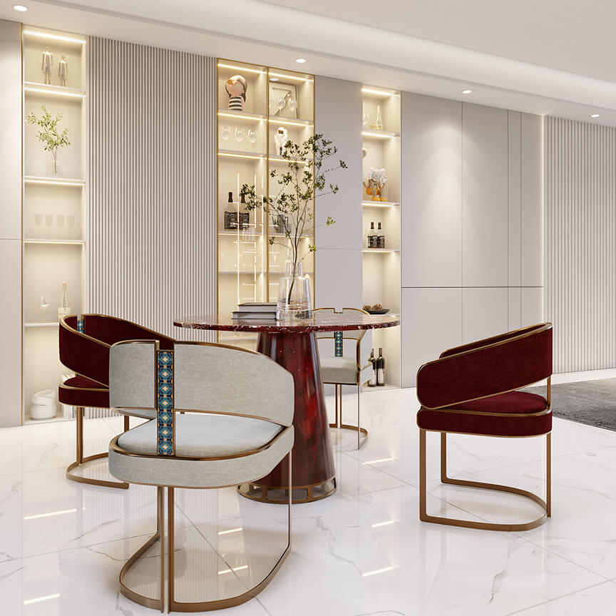 Không gian phòng ăn Scarlet