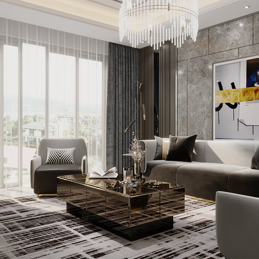 Không gian phòng khách Adora