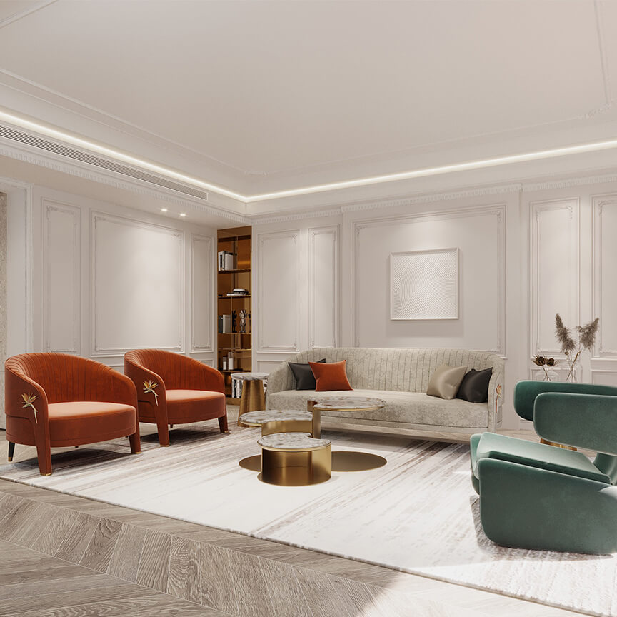 Không gian phòng khách Botany