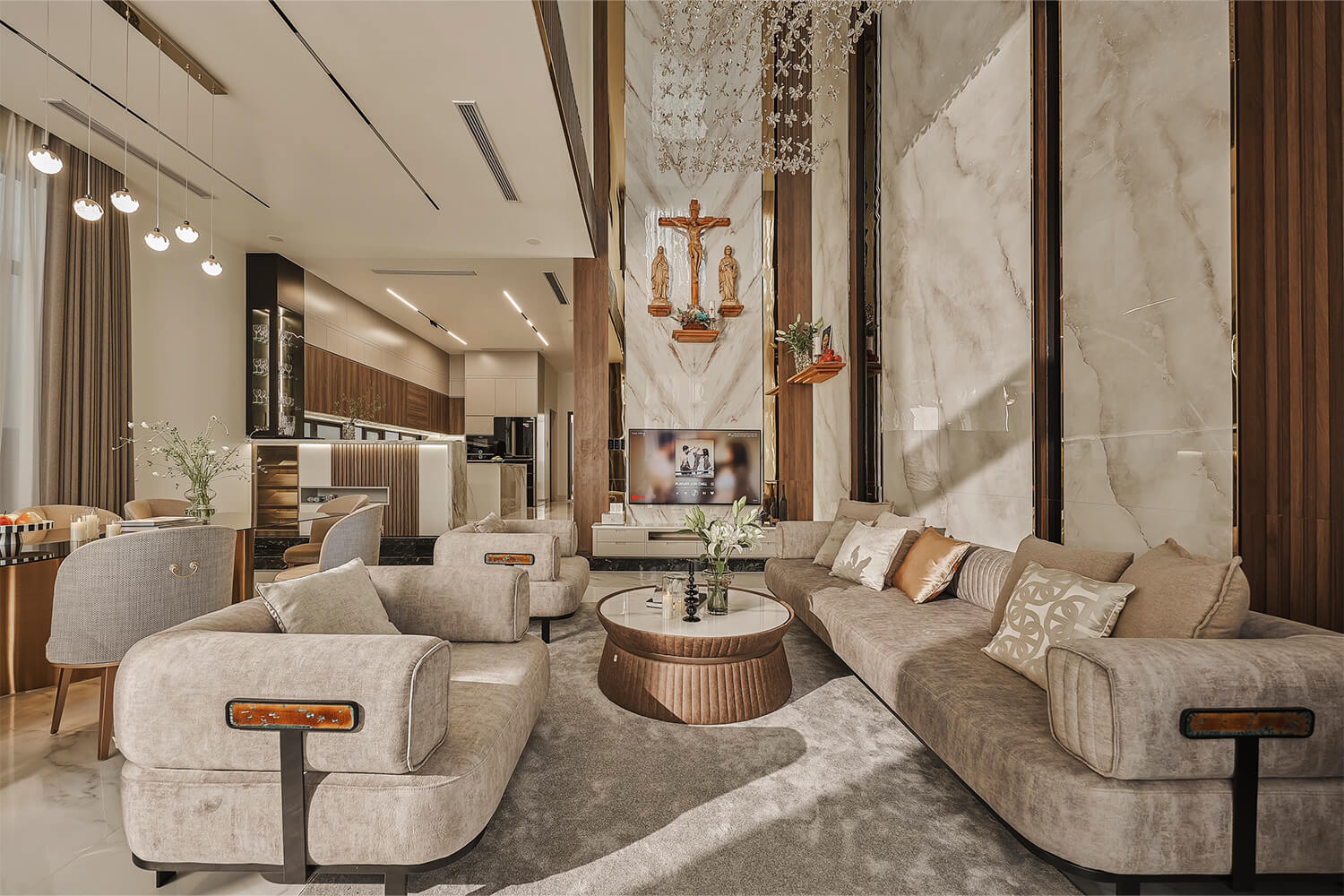 Không gian phòng khách Garcia