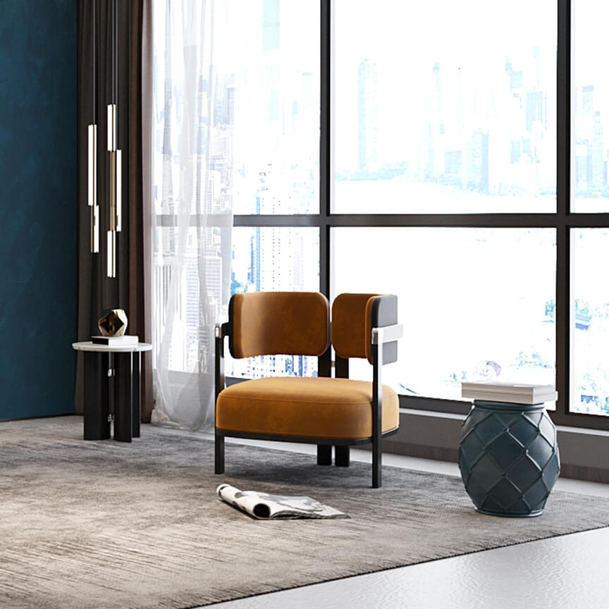 Không gian phòng khách Indochin