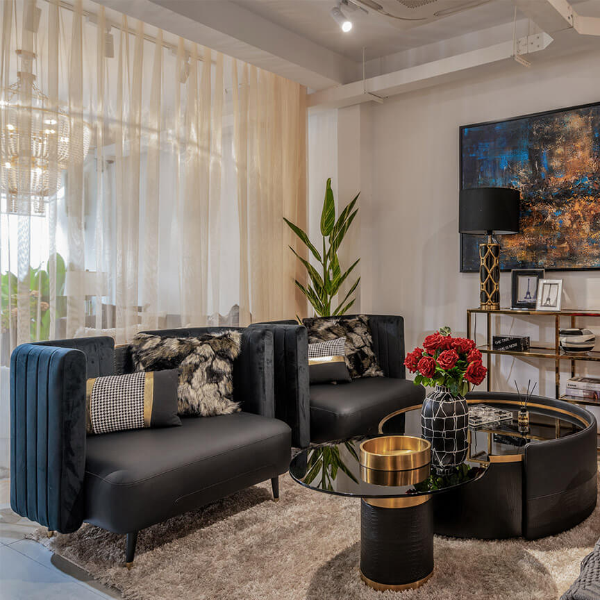 Không gian phòng khách MK