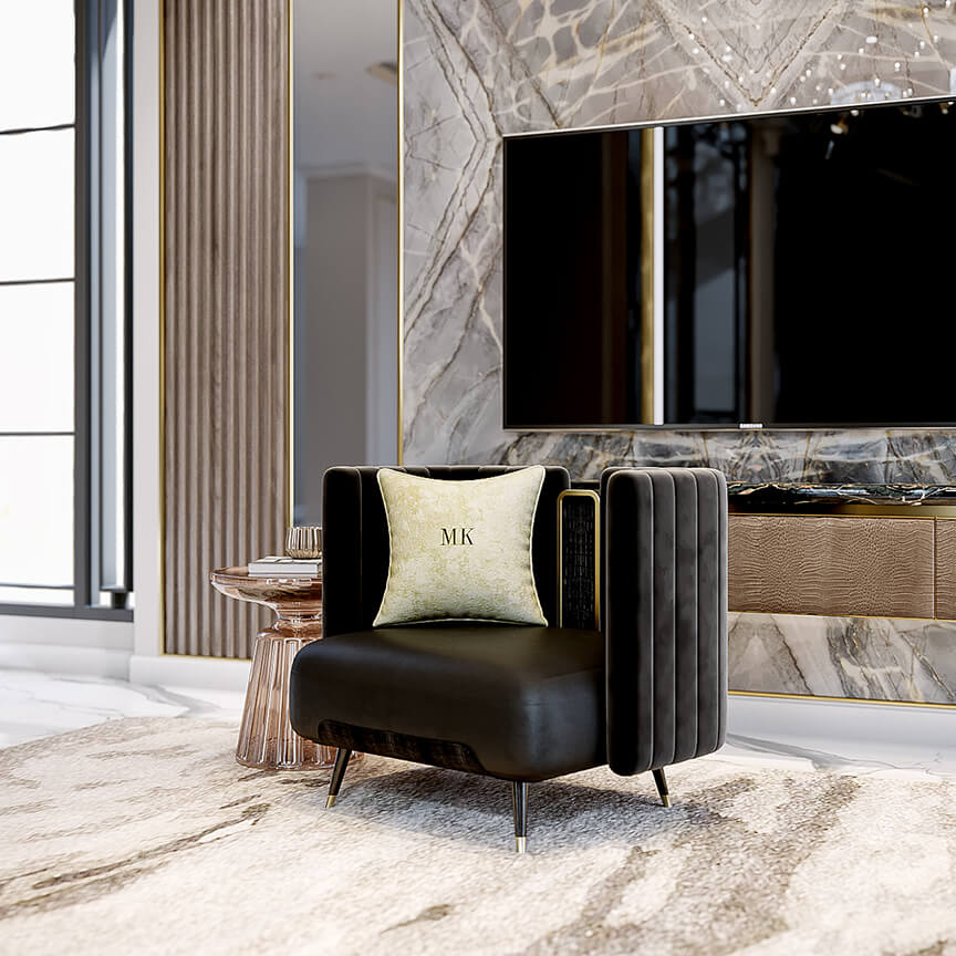 Không gian phòng khách MK