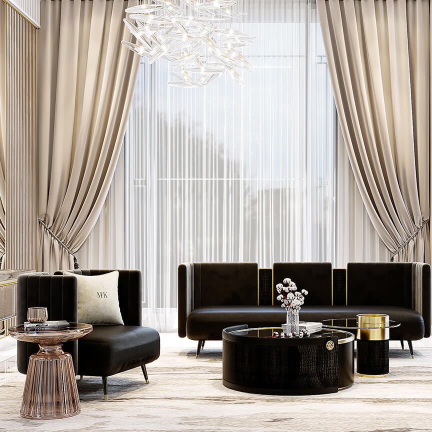 Không gian phòng khách MK