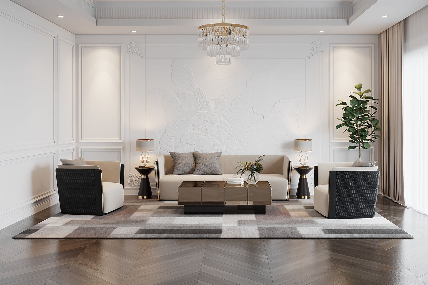 Không gian phòng khách Momocca