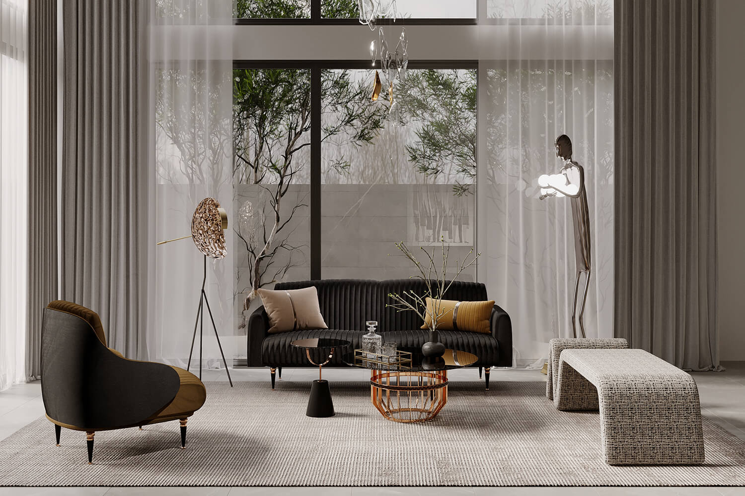 Không gian phòng khách William