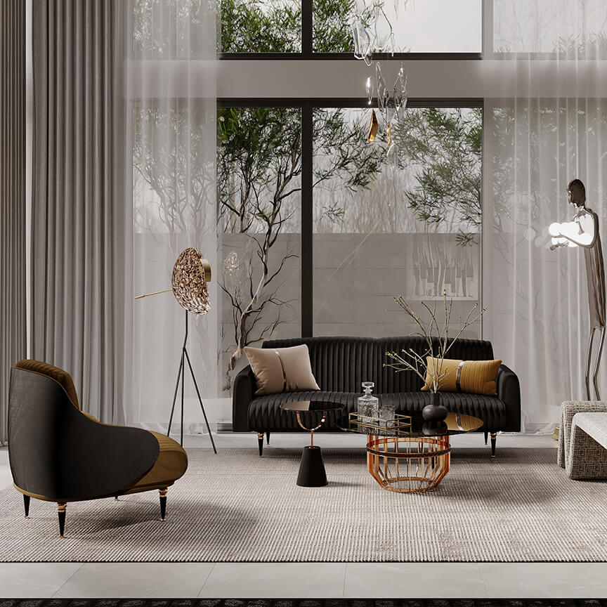 Không gian phòng khách William