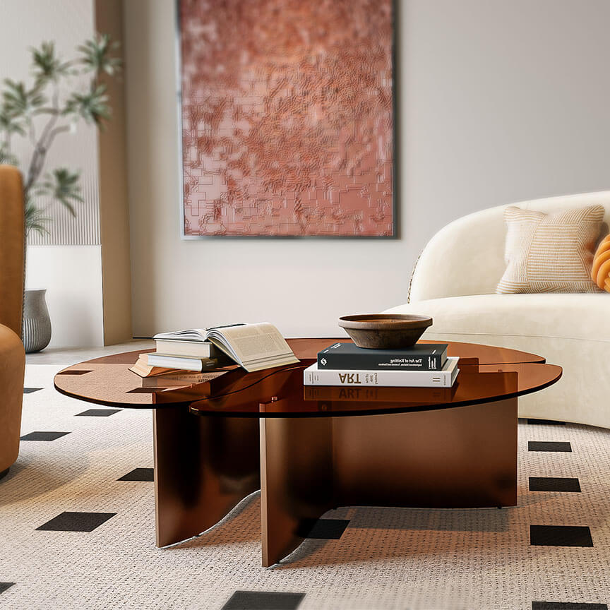 Bàn nước Embrace mặt kính