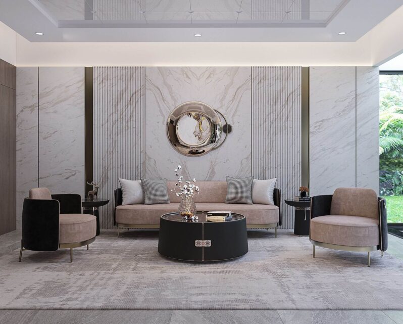 không gian phòng khách doris