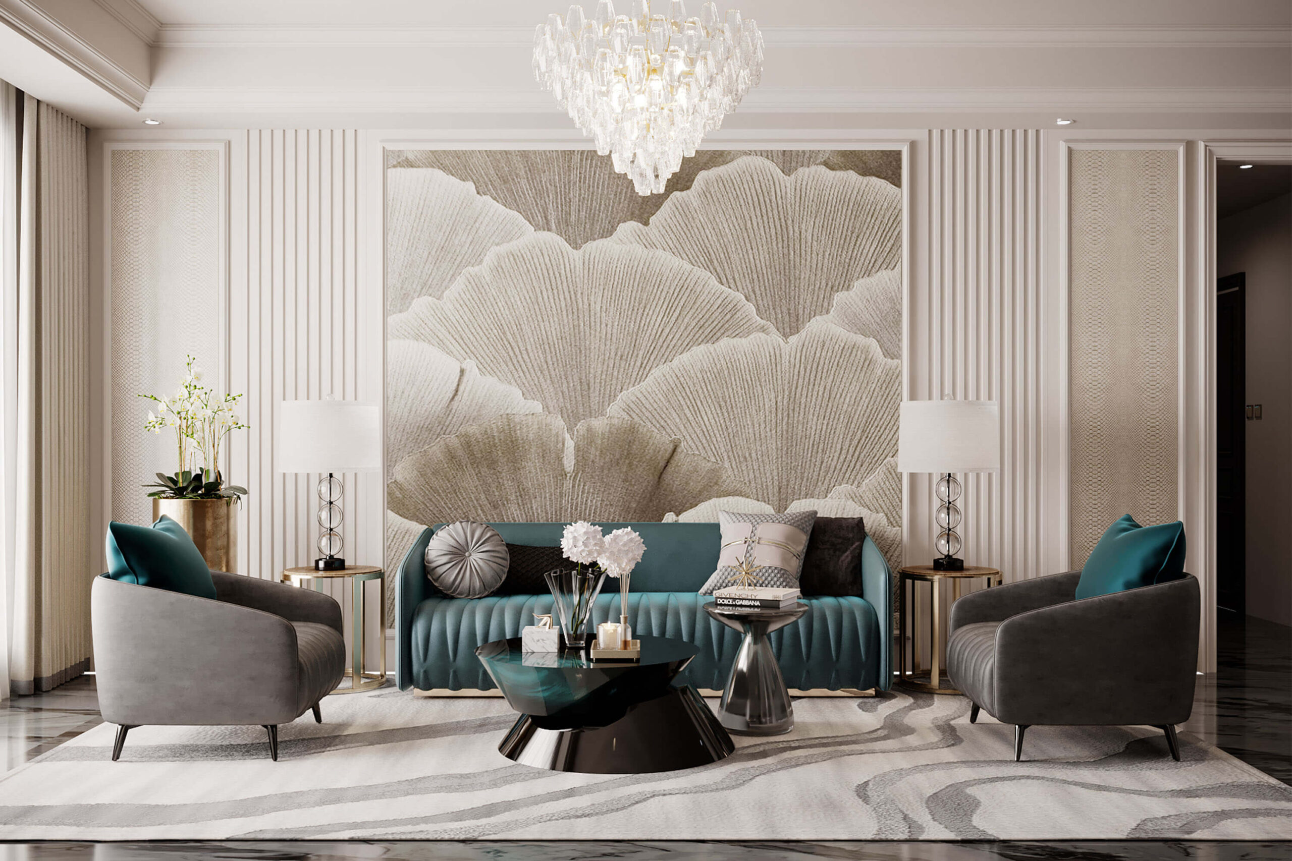 Không gian phòng khách Jefferson