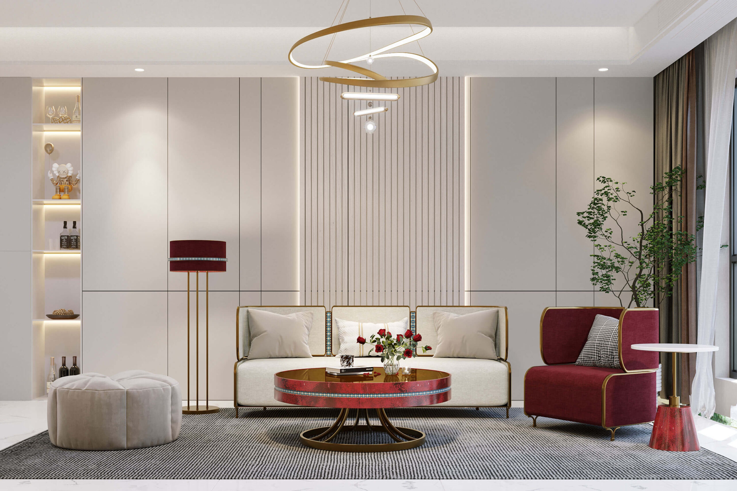 Không gian phòng khách Scarlet