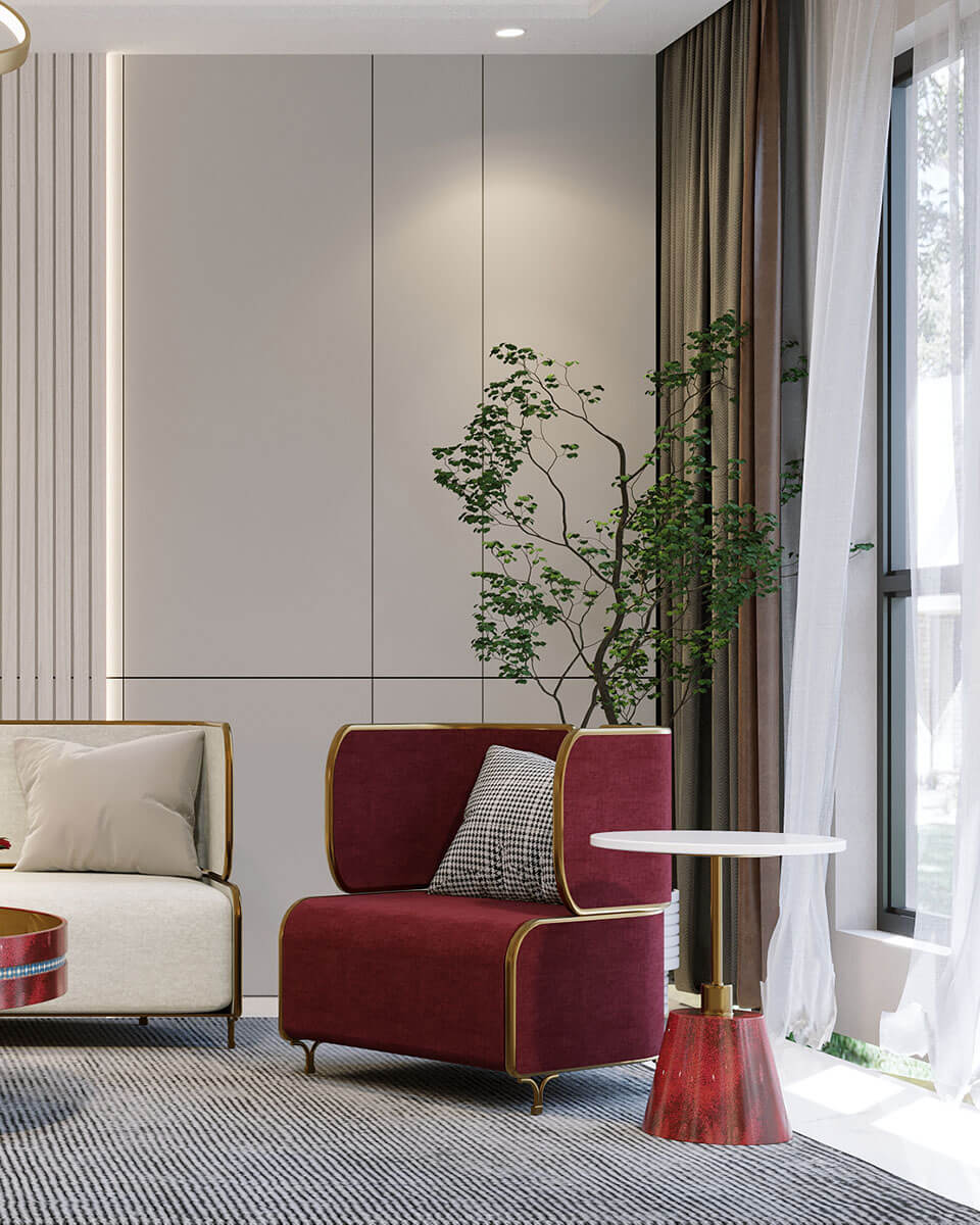 Không gian phòng khách Scarlet