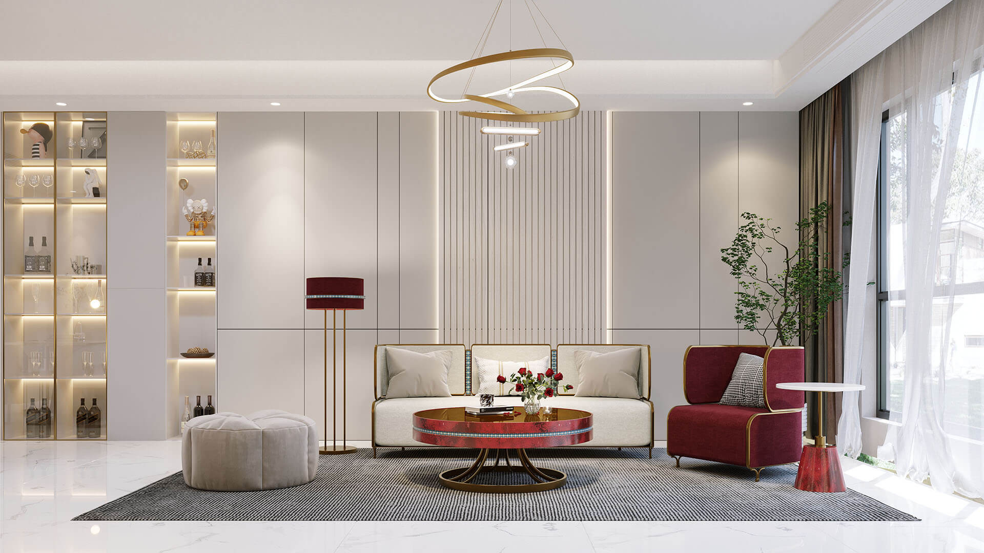 Không gian phòng khách Scarlet