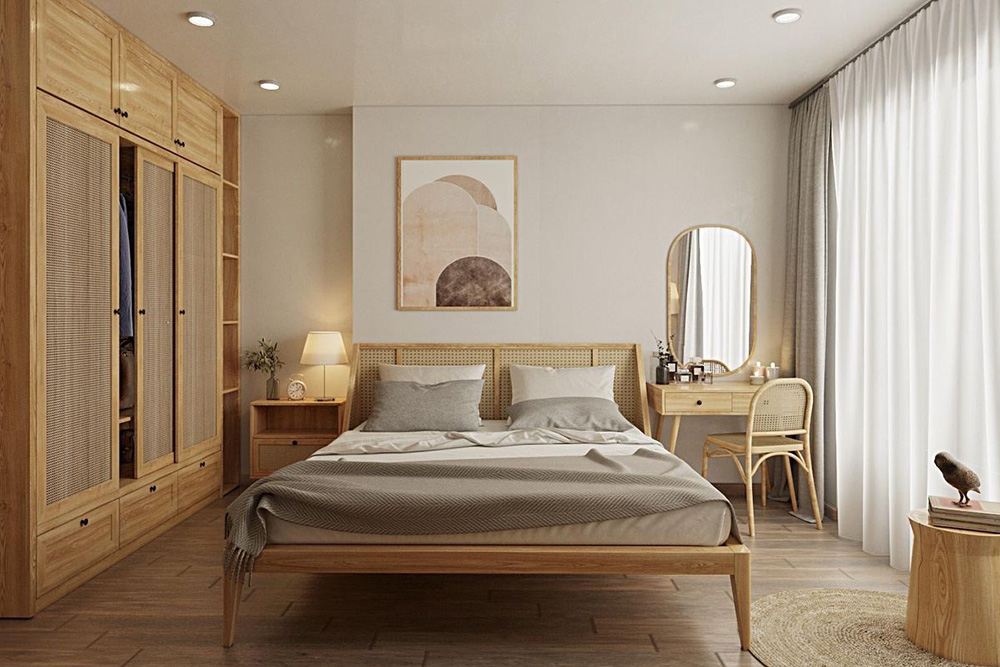 Giường ngủ gỗ tự nhiên – Giá trị thẩm mỹ và văn hóa trong ngôi nhà Việt