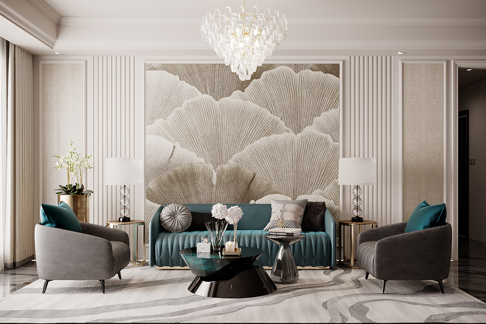 Thiết kế phòng khách đẹp sang trọng cho không gian nhà ở hiện đại