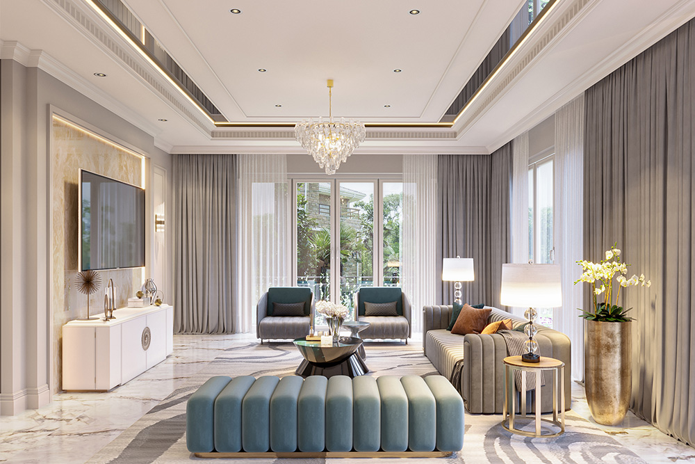 "Giải Mã" Phong Cách Nội Thất Villa Tân Cổ Điển: 5 Dấu Hiệu Nhận Biết Để Bạn Trở Thành Người Sành Điệu Về Nội Thất