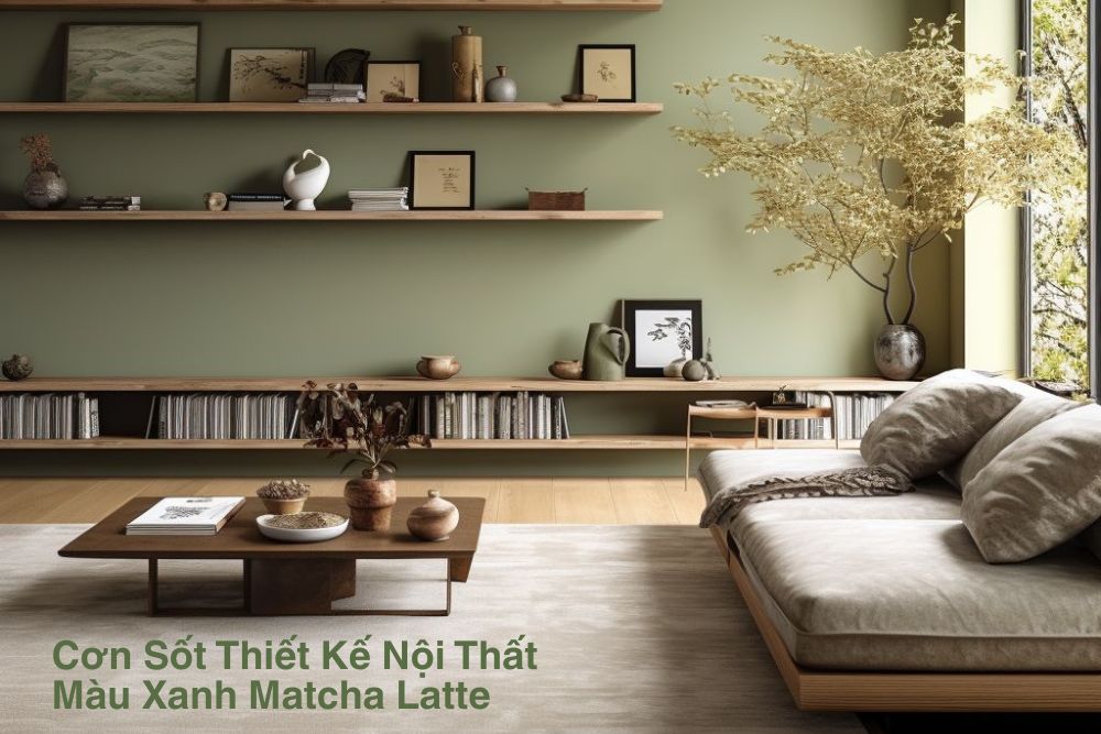 Cơn sốt thiết kế nội thất màu xanh Matcha Latte: Làn gió xanh mát lành truyền cảm hứng cho không gian sống