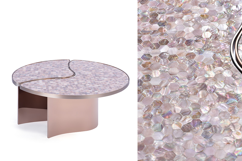 Bàn Nước Khảm Xà Cừ Embrace: Mang Sắc Màu Biển Cả Vào Không Gian Sống Hiện Đại